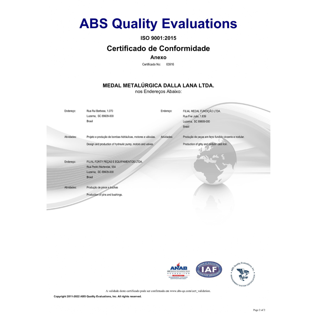 ISO9001:2015 Recertification MEDAL GROUP